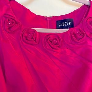 Adrianna Papell Fuschia Cocktail Dress Sz 10